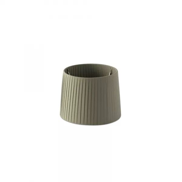 Abat-jour enrubann� vert olive �215*160 (2P0617)