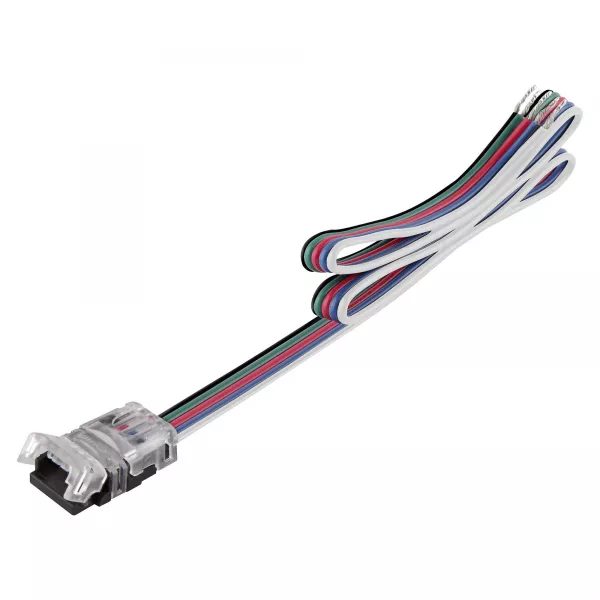 accessoire ruban led performance connecteur d\'alimentation 500mm 5 pins rgbw (4058075451087)