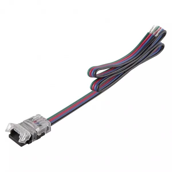 accessoire ruban led value connecteur d\'alimentation 500mm 4 pins rgb (4058075407800)