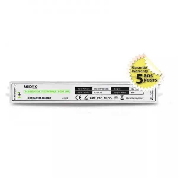ALIM 12V DC B LUM 40W IP67 (7541)