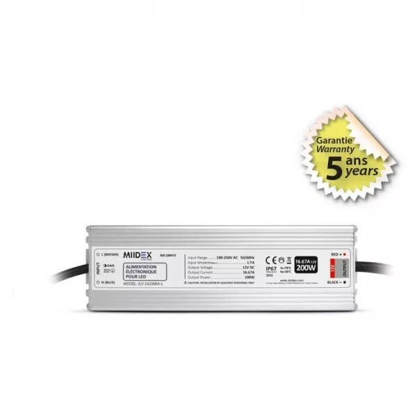 ALIM 12V DC LUMINEUX 200W IP67 (100475)