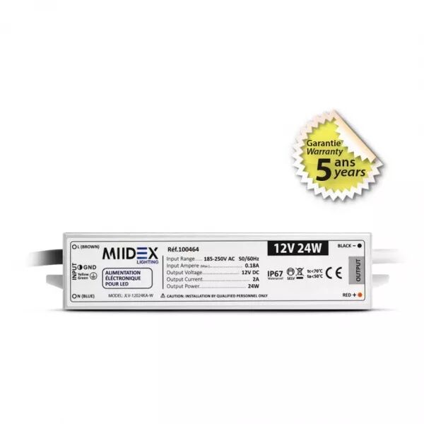 ALIM 12V DC LUMINEUX 24W IP67 (100464)