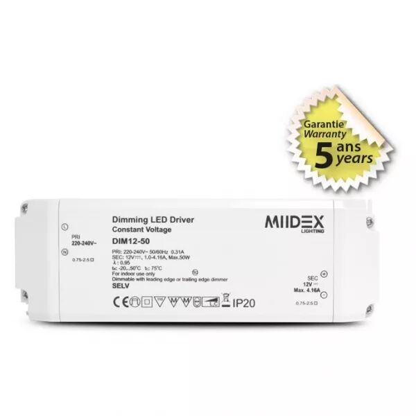 ALIM 12V DIM TRIAC 50W 5A (100179)