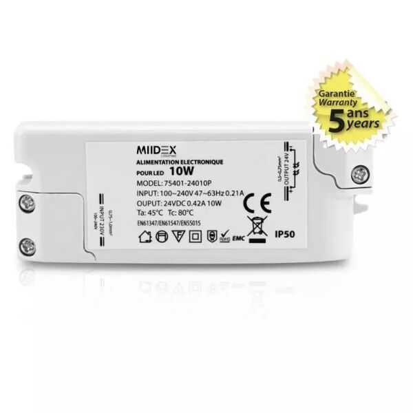 ALIM 24V DC 0.85A 10W IP50 (75401)
