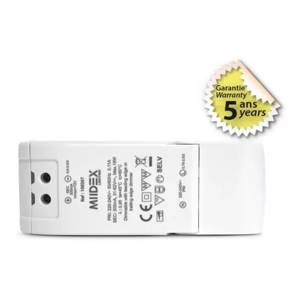 ALIM 31-62V DIM COUPURE DE PHASE 18W (100267)