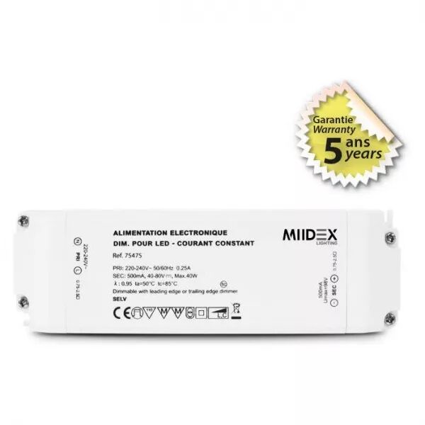 ALIM 40-80V DIM 40W 500mA IP20 (75475)