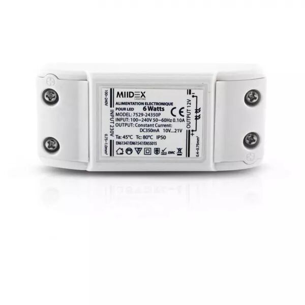 ALIM LED DC 350MA 6W 10-21V (7529)