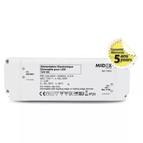 ALIM12V DC DIM COUP PHASE 50W (75422)