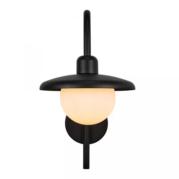 Applique murale - BERLO - M�tal - Noir -  E27 (2418191003)