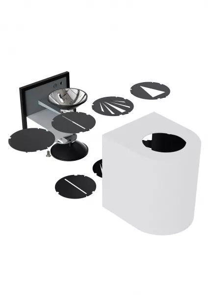Applique murale - CANTO 2 - Acier galvanis� - Acier galvanis� - LED Module Incl. (49701031)
