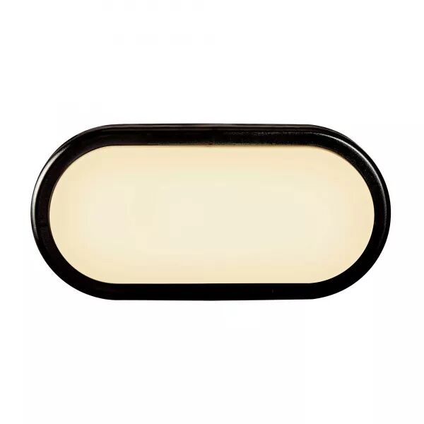 Applique murale - CUBA Ovale -  Plastique - Noir - LED Module Incl. (2019181003)