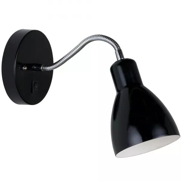 Applique murale - CYCLONE - M�tal - Noir -  E14 (72991003)