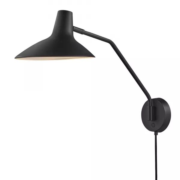 Applique murale - DARCI - M�tal - Noir -  E14 (2120551003)