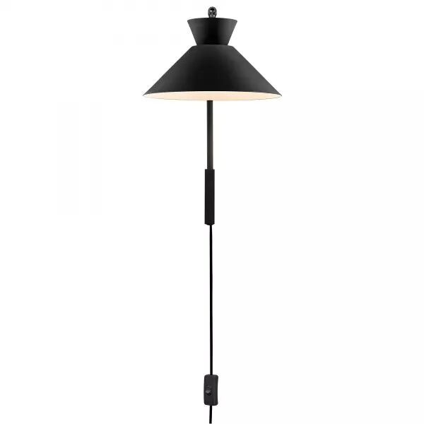 Applique murale - DIAL - M�tal - Noir -  E27 (2213371003)
