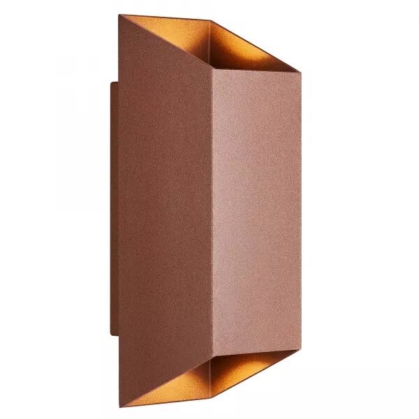 Applique murale - NICO 22 Carr� - Aluminium - Couleur rouille -  GU10 (2218221009)