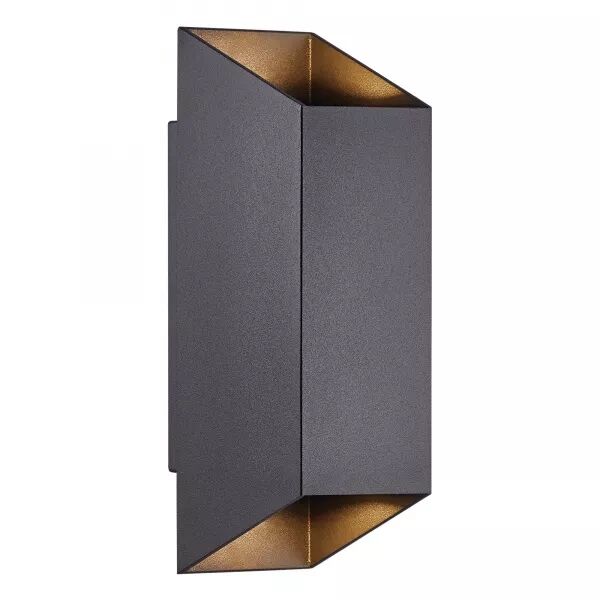 Applique murale - NICO 22 Carr� - Aluminium - Noir -  GU10 (2218221003)
