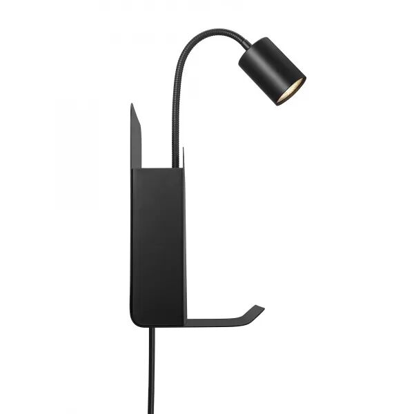 Applique murale - ROOMI - M�tal - Noir -  GU10 (2112551003)