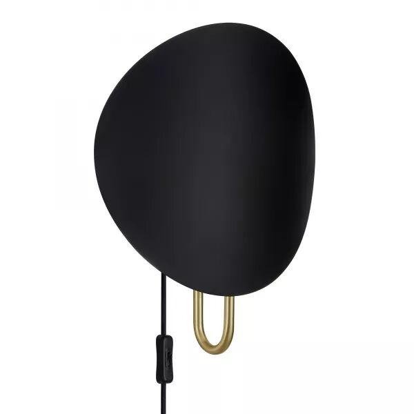 Applique murale - SPARGO - M�tal - Noir/laiton -  E27 (2320361003)
