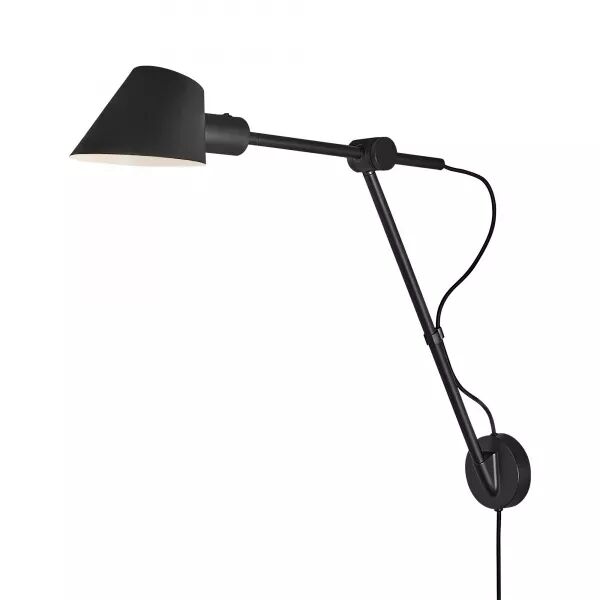 Applique murale - STAY - Aluminium - Noir -  E27 (2020455003)