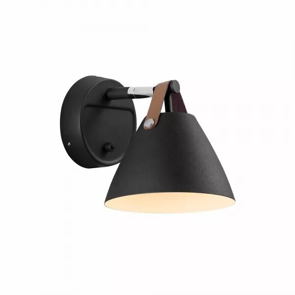 Applique murale - STRAP 15 - M�tal - Noir -  GU10 (84291003)