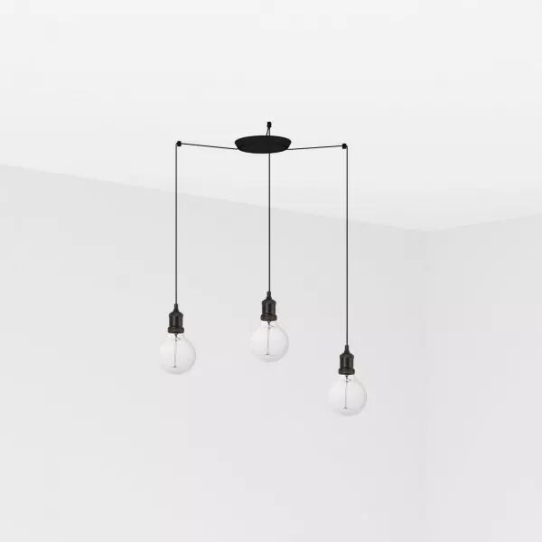 Art Lampe Suspension Noire 3L (64135-3L)