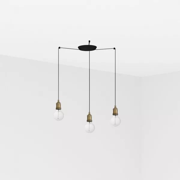 Art Lampe Suspension Vieil Or 3L (64137-3L)