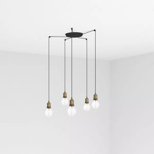 Art Lampe Suspension Vieil Or 5L (64137-5L)