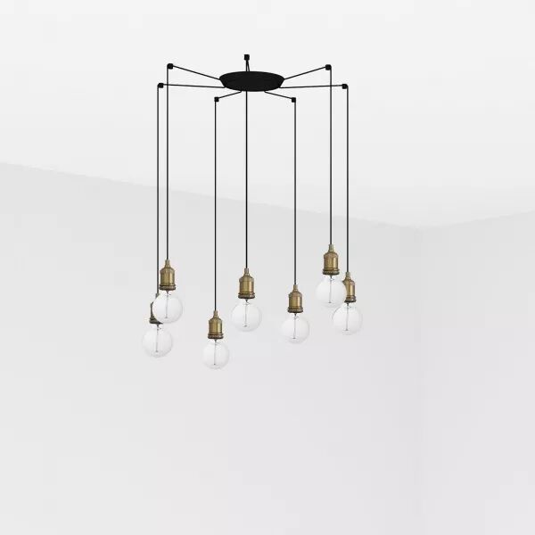 Art Lampe Suspension Vieil Or 7L (64137-7L)