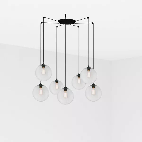 Clara Lampe Suspension Transparent 7L (64128-7L)