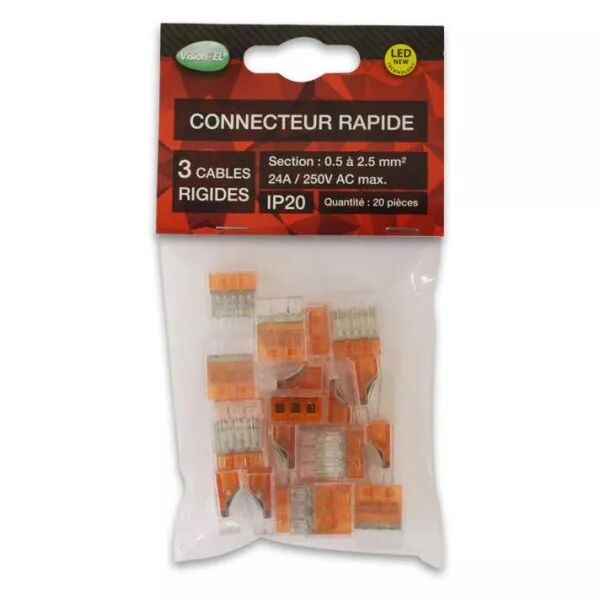 CON RPD 3 FILS RIG POLYB 20PCS (72220)