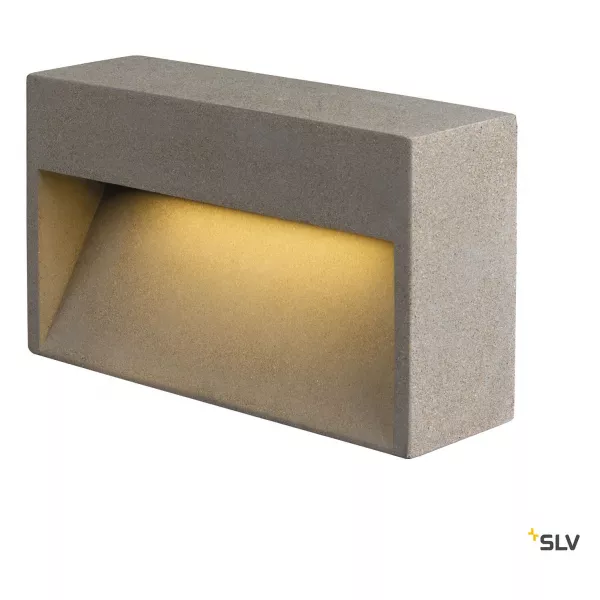 CONCRETO L, WL applique murale, gris, (1006405)