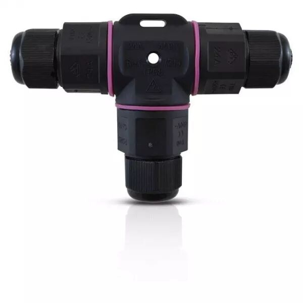 CONECT ETANCHE T NOIR 3 FILS (7211)