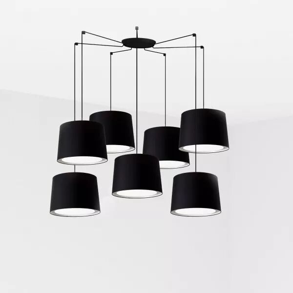 Conga Lampe Suspension Noire 7L (64314-56-7L)