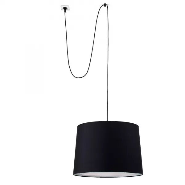 Conga Lampe Suspension Noire Avec Fiche (68604-56)