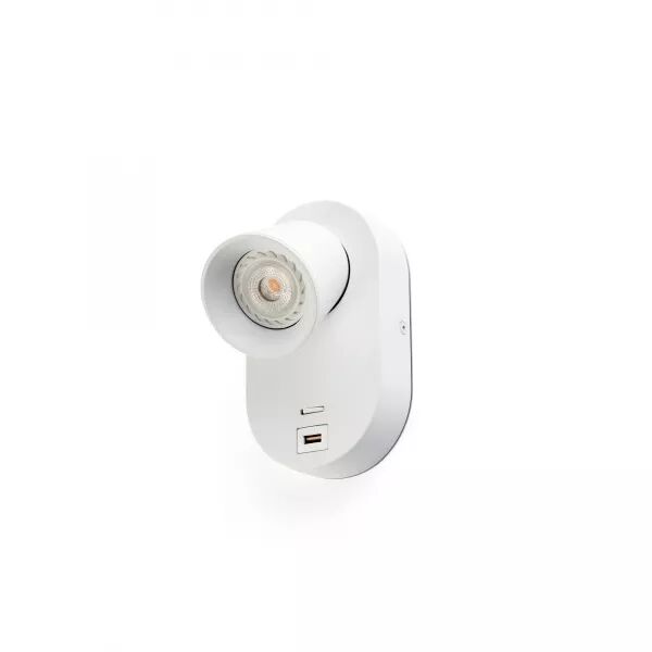 Corb Lampe Applique Blanc Gu10+Usb (40135)
