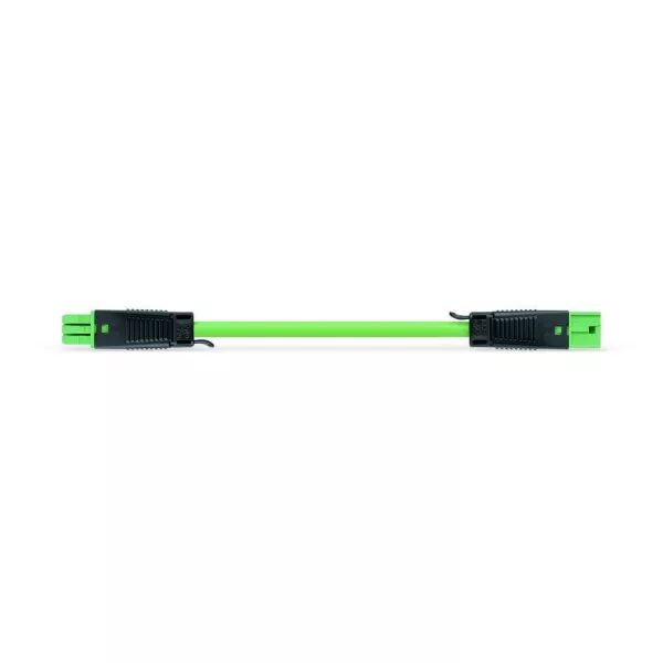 Cordon de raccordement pr�c�bl� Eca Connecteur femelle / Connecteur m�le, vert894-8992/023-306