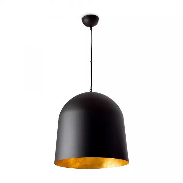 Crater Lampe Suspension Noir (68461)