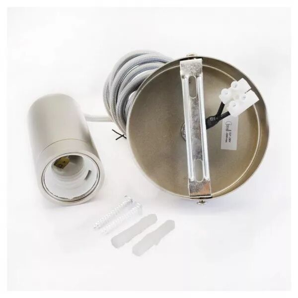 DOUILL E27 CYL NICKEL+CABL 2M (5030)