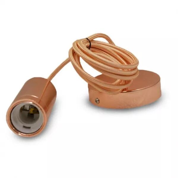 DOUILL E27 CYL ROSE OR+CABL 2M (5028)