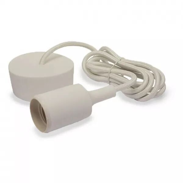 DOUILL E27 SILI + CABL 2M BLAN (5003)