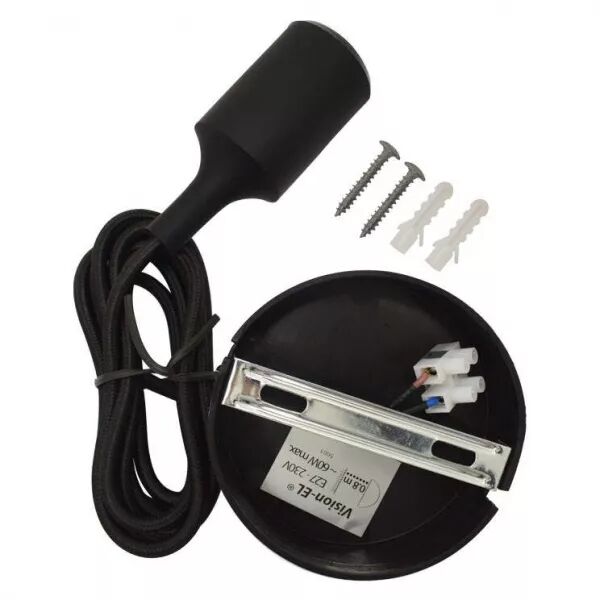 DOUILL E27 SILI + CABL 2M NOIR (5001)