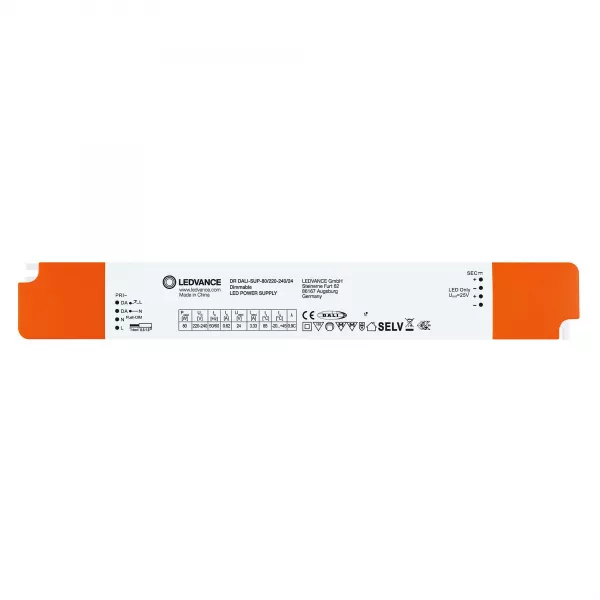 driver led superior tension constante  24 v dali 80 w ip20 (4058075421844)