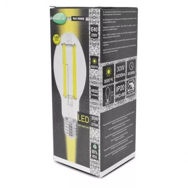 E40 30W 3000K 4830LM FIL BX (90008)