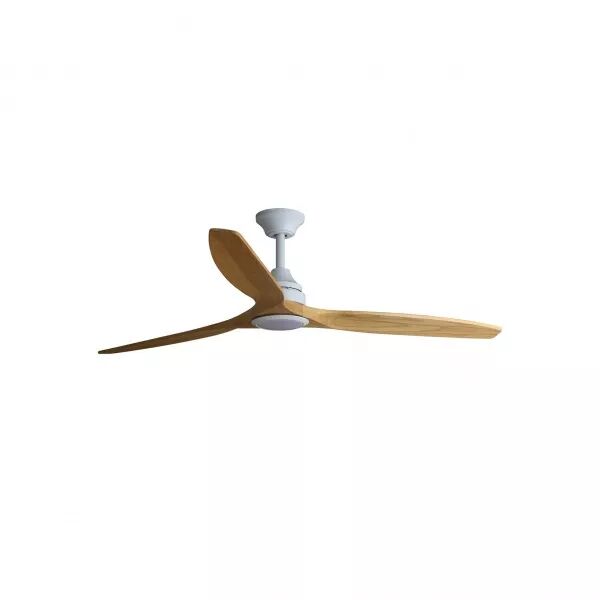 FARO BARCELONA - Alo L Ventilateur blanc/bois DC (33727DCWP)