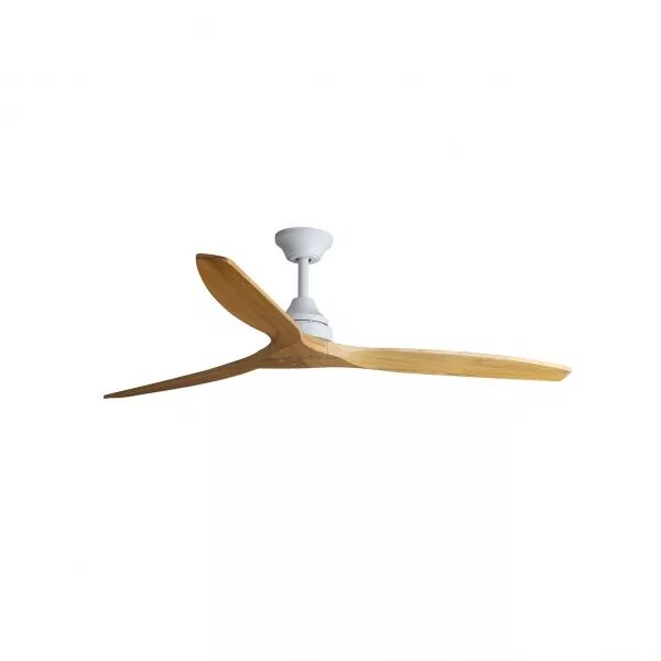 FARO BARCELONA - Alo L Ventilateur blanc/bois DC (33728DCWP)