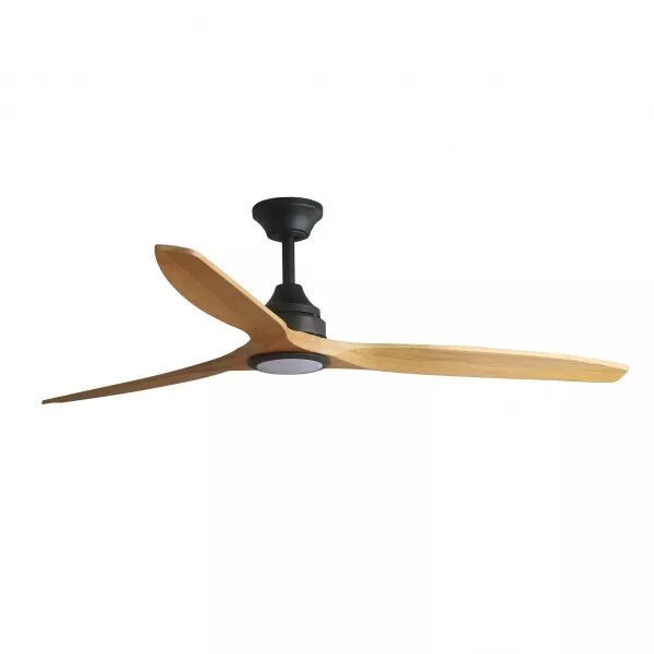 FARO BARCELONA - Alo L Ventilateur noir/bois DC  (33719DCWP)