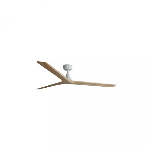 FARO BARCELONA - Klim L Ventilateur blanc/bois (34279WP)