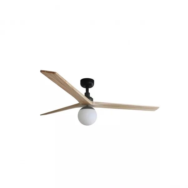 FARO BARCELONA - Klim L Ventilateur noir/bois ch (34282WP-11L)