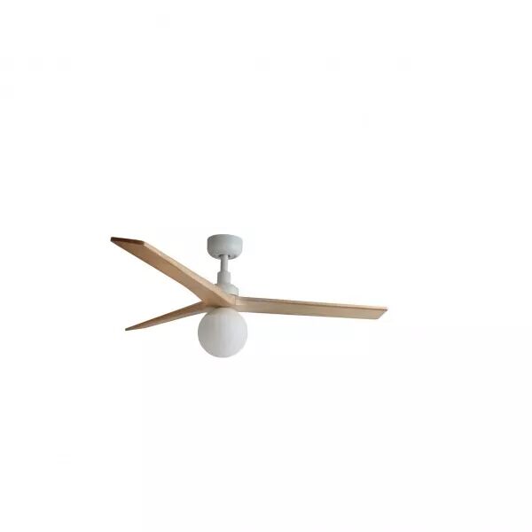 FARO BARCELONA - Klim M Ventilateur blanc/bois c (34280WP-11L)