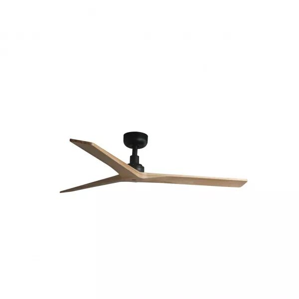 FARO BARCELONA - Klim M Ventilateur noir/bois  (34283WP)